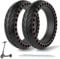 OUXI Xiaomi Tyre, Electric Xiaomi Scooter Tyre Solid 8.5 Inch Puncture Proof Explosion Proof Rubber Tubeless Xiaomi Scooter Wheel Front/Rear for Xiaomi Mijia M365 Pro Gotrax gxl/XR/V (2PCS Red)