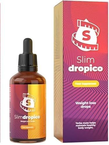 Slimdropico - Gotas naturales para adelgazar, control de peso y supresión del apetito, 50ml (1)