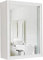 Badezimmerspiegel Zur Wandmontage, Wandmontierte Spiegelbox (Weiß 19,6 X 27,1 X 5,9 Zoll)