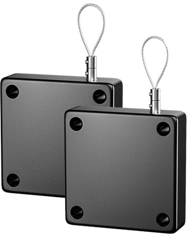 Cierrapuertas automático con sensor, 2 unidades de 1200 g, cierre automático de puerta sin agujeros, cierre de puerta corredizo con cordón para dormitorio, baño, oficina