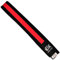 TEKKA BUDO Budogürtel Kids Soft, Längen - Weicher Farbgürtel für Kinder - Leicht zum Binden - Karate, Judo, Taekwondo, Kampfsport Schwarz-Rot 240 cm