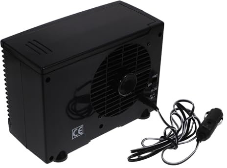 MUCKLILY Condizionatore Auto con Ventilatore Raffreddante Ad Evaporazione Mini Climatizzatore Silenzioso con e Adattatore per Auto Camper e Camion