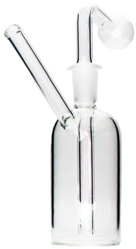 PINGZHI Mini Bong Tuyau de Verre Tuyau de Fissure Tuyau d'huile Dab Rig Tuyau de Verre brûleur à mazout Dab Bong Huile Bong Bong Petit (Taille: 2)