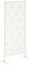 Outsunny Biombo de 3 Piezas Biombo Separador de Ambientes con Diseño de Copo de Nieve Biombo para Exterior Jardín Patio Terraza 92x45x198 cm Blanco