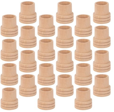 COLLBATH 50stücke Holz Moxa Feuerlöscher Moxibustionsstabhalter Beifußrollenhalter Moxa-löscherhalter Ersatz Für Moxibustionsgeräte