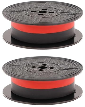 2 Stücke Farbband Schreibmaschine Farbband für Schreibmaschine Doppelpack Schreibmaschinenband Kompatibel Mit Klassischen Modellen Universal-Schreibmaschinenfarbband Rot und Schwarz Nylon (Schoß)