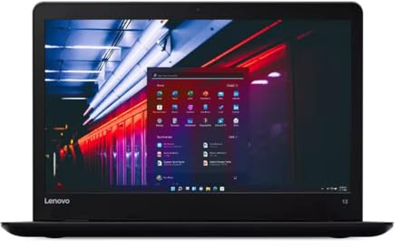 Lenovo Thinkpad 13 Business Laptop, 13.3 inch FHD Notebook, Intel Core i7-7600U, US QWERTY Keyboard, Windows 11 Pro (Renewed)