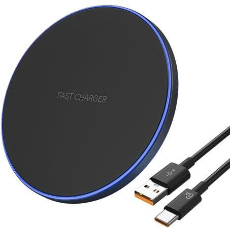 35W Schnellladung Wireless Charger, Induktive Ladestation 35W für Phone 16/17/15/14/13/12/11 Pro Max, Galaxy S24/S23/S22/S21/S20, Goog PIXL und Bluetooth-Kopfhörer, Qi-Ladepad, Sicheres Ladegerät
