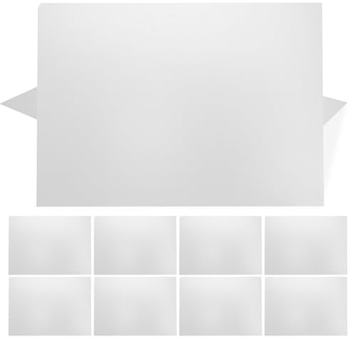 LIFKOME 20 Stück Wärmeübertragungsfolie Pet Transferfolie für Textilien Selbstgemacht Basteltransfer Film A4/a3 Transparent Hitzebeständig für T Shirts