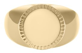 Fossil Ellis Damen Goldfarbener Ring aus Edelstahl, JF049817105
