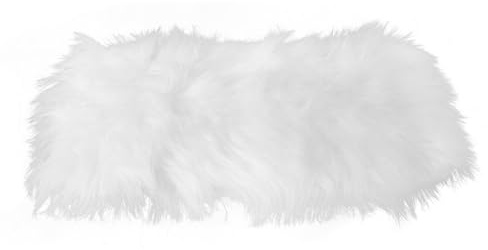 SAFIGLE Plush White Background Mat for Nail Art Photography and Manicure Display Enhanced Texture and Easy Maintenance, 19.7x11.8in Faux Fur Cushion Suitable for Manicure Salon Art