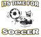 Its Time For Soccer: Notizbuch, Notizheft, Tagebuch | Geschenk-Idee für Fussball Fans | Dot Grid | A5 | 120 Seiten