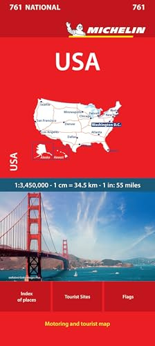Michelin USA: Straßen- und Tourismuskarte 1:3.450.000 (MICHELIN Nationalkarten)