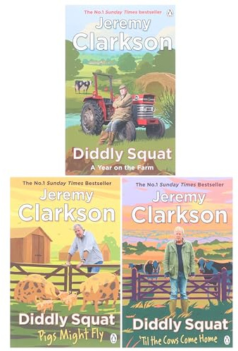 Jeremy Clarkson Diddly Squat 3 Book Set Collection