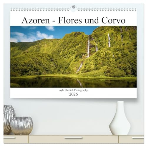 Azoren Landschaften - Flores und Corvo (hochwertiger Premium Wandkalender 2026 DIN A2 quer), Kunstdruck in Hochglanz: Kalender mit 13 Landschaft Fotos ... und Corvo, auf den Azoren. (CALVENDO Natur)