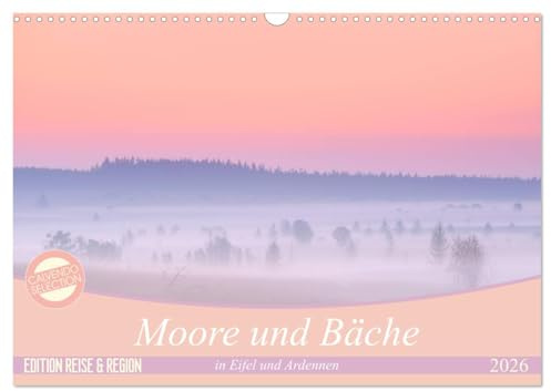 Moore und Bäche in Eifel und Ardennen (Wandkalender 2026 DIN A3 quer), CALVENDO Monatskalender: Ein fotografischer Streifzug durch die Natur: Eifel ... im Wandel der Jahreszeiten (CALVENDO Orte)