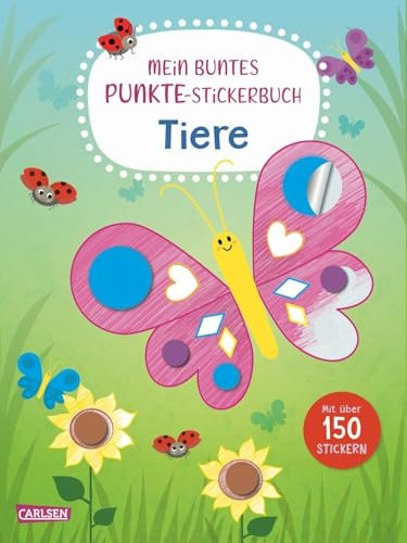 Mein buntes Punkte-Stickerbuch: Tiere