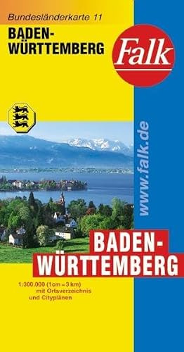 Falk Bundesländerkarte Deutschland Baden-Württemberg 1:300 000