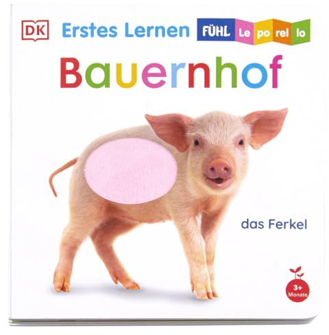 Erstes Lernen Fühl-Leporello. Bauernhof: Zum Aufklappen und Aufstellen. Mit haptischen Elementen zum Fühlen und Begreifen. Für Babys ab 3 Monaten