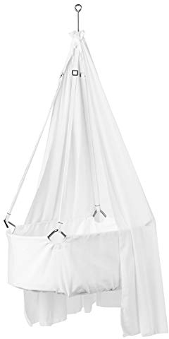 Leander Betthimmel für Leander Classic™ Wiege Weiß - Babybett Himmel fürs Babyzimmer - Schützender Wiegenhimmel aus transparenter Baumwolle
