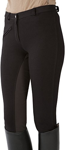 PFIFF 101197, Pantalon d'équitation Femme, Noir (Black/Brown), 40