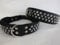Leder Halsband - Hundehalsband, Nieten, Halsumfang 51-61cm, Schwarz Neu, Echt voll Leder