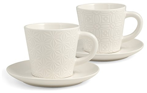 H&H 2 mugs jumbo silhouette stoneware cc320