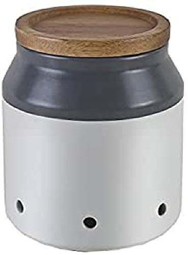 Jamie Oliver JB1130 Garlic Keeper, Ceramic, White/Blue, 11.1 x 11 x 12 cm