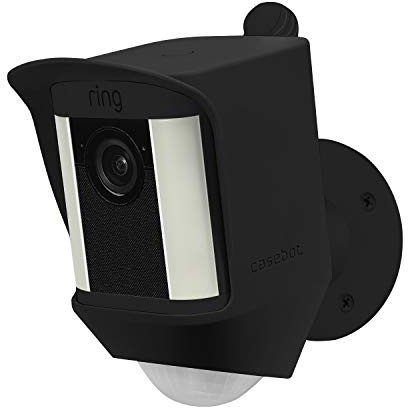 Fintie Silicone Case for Ring Spotlight Battery Cam, Black