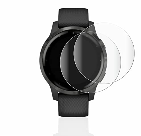 brotect Protection Intégrale 3D Incurvé pour Garmin vivoactive 4 (45 mm) (2 Pièces) - Couverture Complète, Film Protection Écran