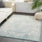 Livabliss Asmara Vintage Teppich groß - Orientalischer Teppich Wohnzimmer 120x170 cm, Esszimmer, Schlafzimmer - Boho Teppich, Kurzflor Teppich für einfache Pflege - Muster Teppich in Blau und Senfgelb