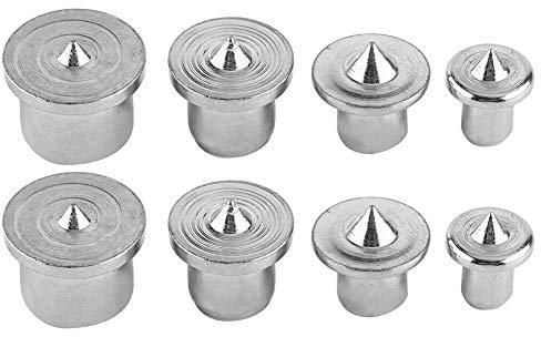 FTVOGUE 8 Stück Ausrichtungsstifte für Holzbearbeitung Bits Werkzeug Marker Zentrierbohrer 6/8/10/12/13 mm Zentrierbohrung Werkzeug Zentrierbohrer Zentrierstift Set Pin (Solid)