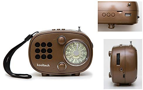 Kooltech 019533 Radio BT USB Vintage/Reggae/15, Talla Única