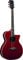 Eko Guitars NXT A100CE SEE Through Red Akustikgitarre, Bodenbänder aus Mahagoni, Griffbrett aus South American Roupana, Auditorium Cutaway, Rot