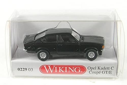 Wiking 022903 Opel Kadett C Coupé GT/E, schwarz Spur H0 1:87