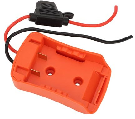 Adaptateur de Batterie 18V 20V Base de Batterie au Lithium ABS avec Support de Fusible Connecteur de Montage D'alimentation pour Vélos électriques Planches à Roulettes Voitures Jouets