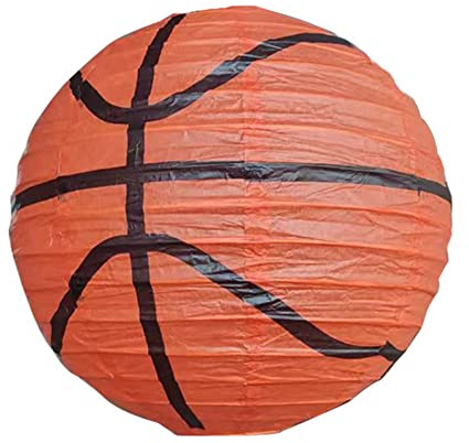 LYEAA 20,3 cm Sport-Themen-Laternen, Baseball/Basketball/Fußball-Form, Sport-Motto-Party-Laternen, leicht, Festliche Atmosphäre for Hochzeit, Urlaub, Party, hängende Dekoration
