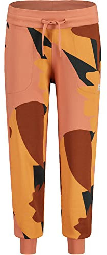 Maloja W Pianam. Hose Orange, Damen Jogginghose, Größe M - Farbe Rosewood Pastel Leaves