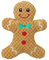 Colcolo Lustiger Hund Quietschendes Spielzeug Quietschen Spielen Katzen Hunde Kuscheltier Langlebig Zähne Spielzeug Weich für Weihnachten Haushalt, Gingerbread Man