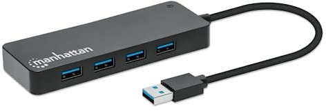 Manhattan 7-Port USB Hub A-Stecker A-Buchse 5Gbit/s schwarz