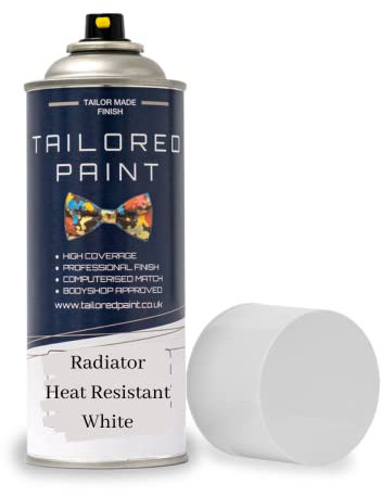 Premium Radiator Aerosol Spray Paint 400ml - Heat Resistant up to 100ºC - Quick Drying & No Primer Required - Exterior Surfaces of Radiators, Hot Water Tanks & More (400ml (1 Pack) Spray, White Gloss)