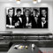 IIGOCG Leinwandbild, Wandkunst, Gemälde, 50 x 70 cm, ungerahmt, Schwarz und Weiß, James Bond 007 Figuren, Filmplakat, Poker Nacht, Druck für Wohnzimmer, Dekoration zu Hause