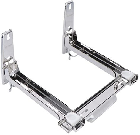 Alipis Estante Inoxidable para Horno Microondas Rejilla Gruesa Soporte Retráctil Diseño De Canal Deslizante