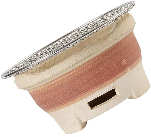 YARNOW 1 Juego Parrilla Estufa De Carbón Japonesa Estufa De Barro Barbacoa De Carbón Tandoor Mini Estufa De Barbacoa Asadores De Carne De Carbon Arcilla Brochetas Alambre De Hierro