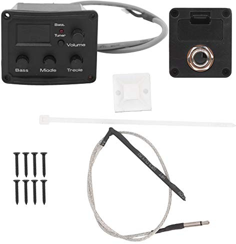 Tenor-Ukulele-Tonabnehmer, Ukulele-Tonabnehmer mit EQ, Ukulele-Tonabnehmer, EQ-Farbtuner mit LED-Anzeige, Elektrische Box, 3-Segment-Equalizer, Musical