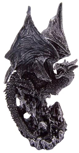 Wowser Hockender Drache Figur, freistehende Tischdekoration, Gothic-Dekor, 24,1 cm