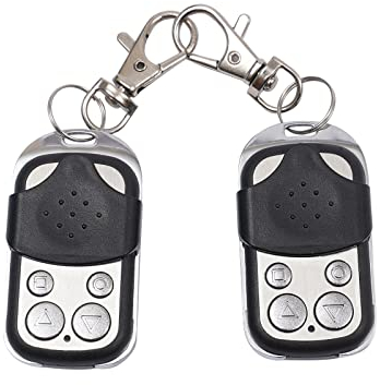 2pcs Fernbedienungen Schiebetorantrieb Toröffner Funksteuerung Fernbedienung 433MHz Funkschalter Garagentor Rollladen Licht und Pumpe Batterien Nicht enthalten