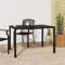 AUVYI Gartentisch Anthrazit 110x80x72 cm Stahl Sofatisch Wohnzimmer Balkontisch Klein Beistelltisch Outdoor Coffee Table Camping Tisch Stehtisch Bistrotisch Esszimmertische