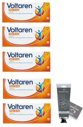 Voltaren Dolo Schmerztabletten Set mit 3 x 20 Tabletten inkl. Granatapfel Handseife von Apotheken-Express