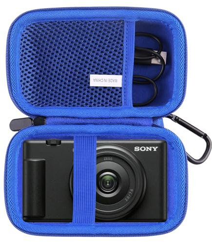 WAIYUCN Hard EVA Carrying Case for Sony ZV-1/ ZV-1F/ ZV-1 II Digital Camera Case (blue)